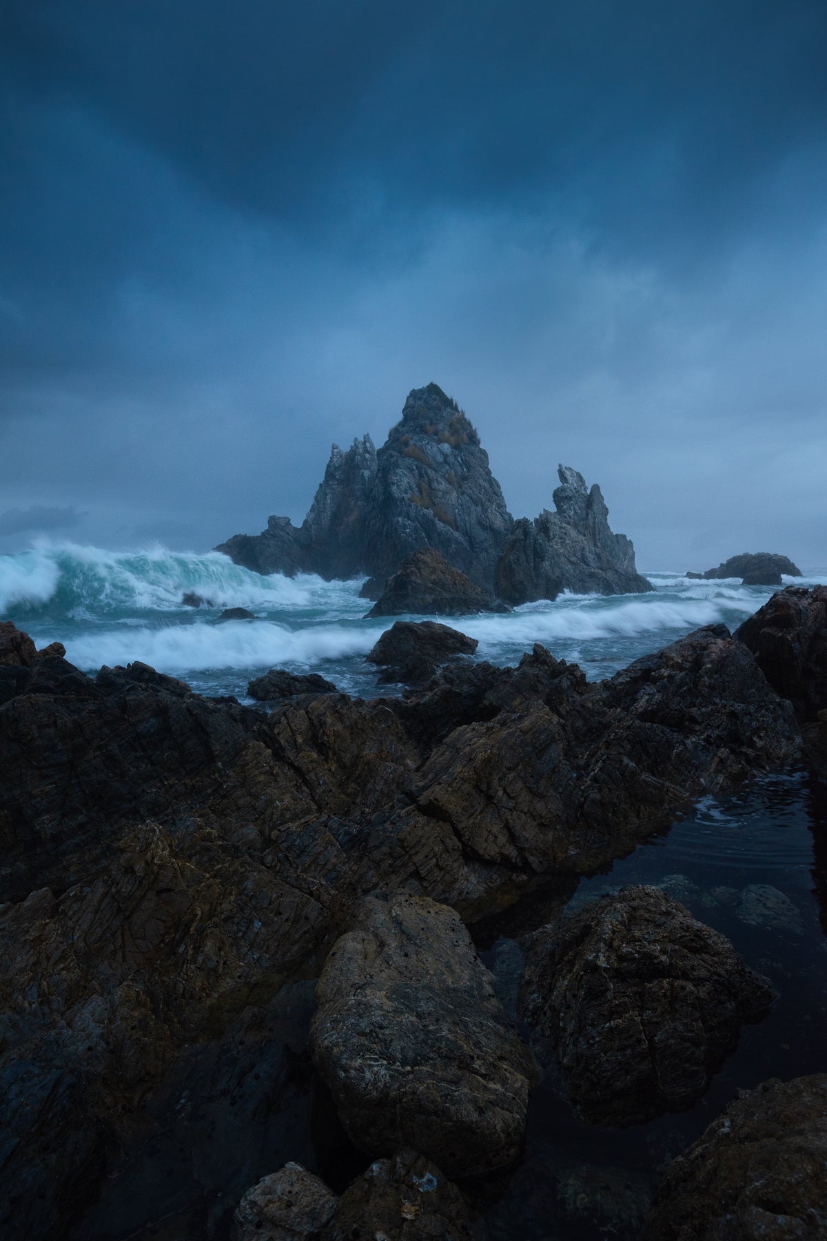 Stormy Camel Rock