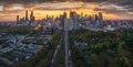 Sunset over Melbourne
